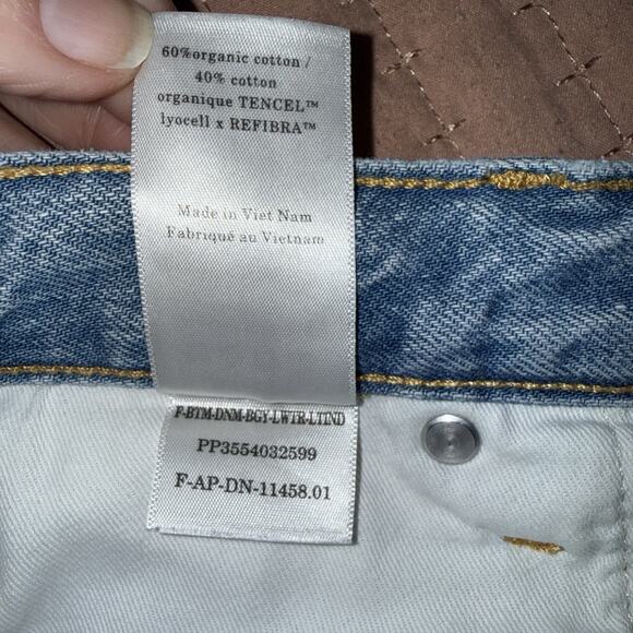 Everlane The Baggy OG Jean Womens 30x30 Light Wash High Rise Wide Leg EUC - Picture 12 of 14
